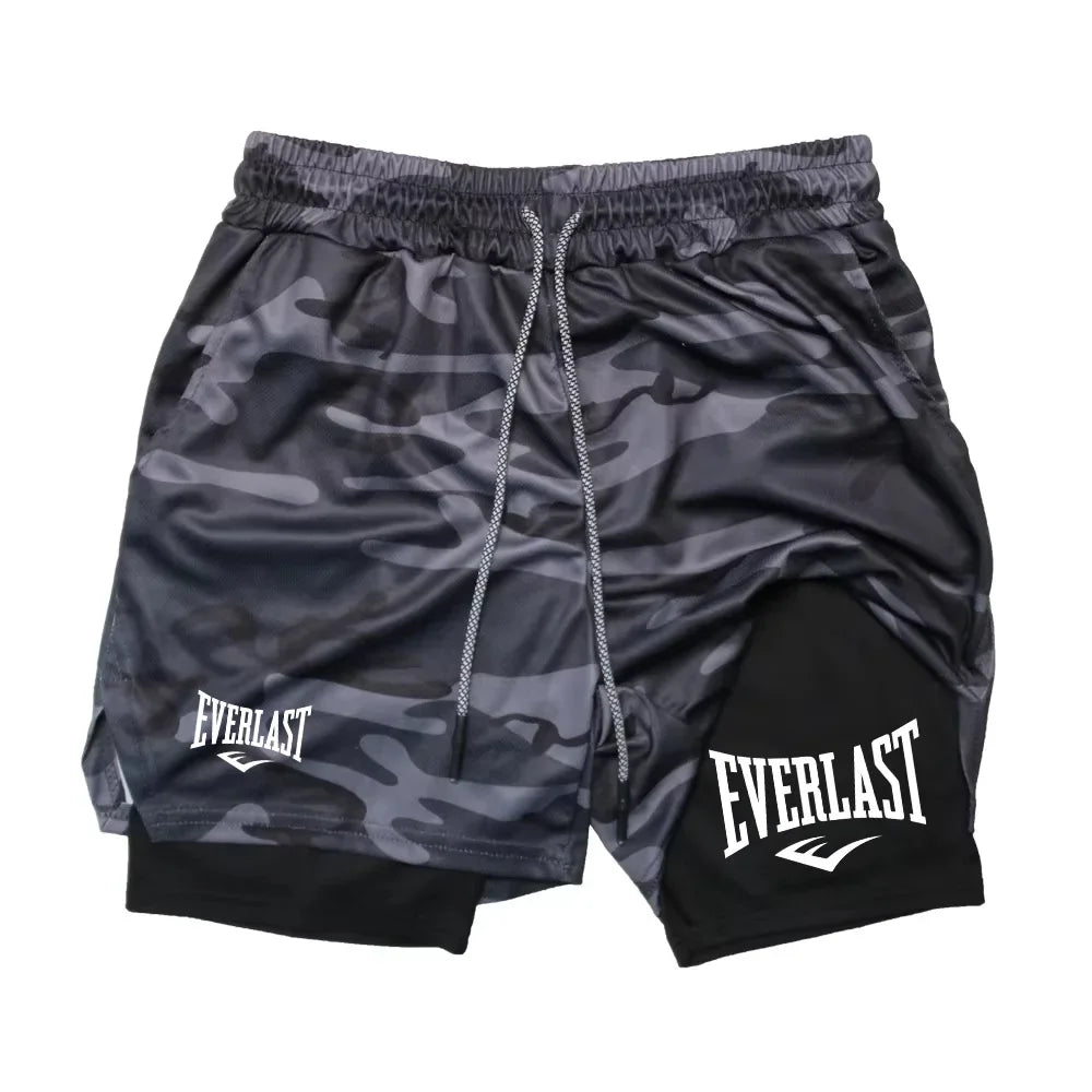 Men Running Shorts 2 in 1 Double-deck