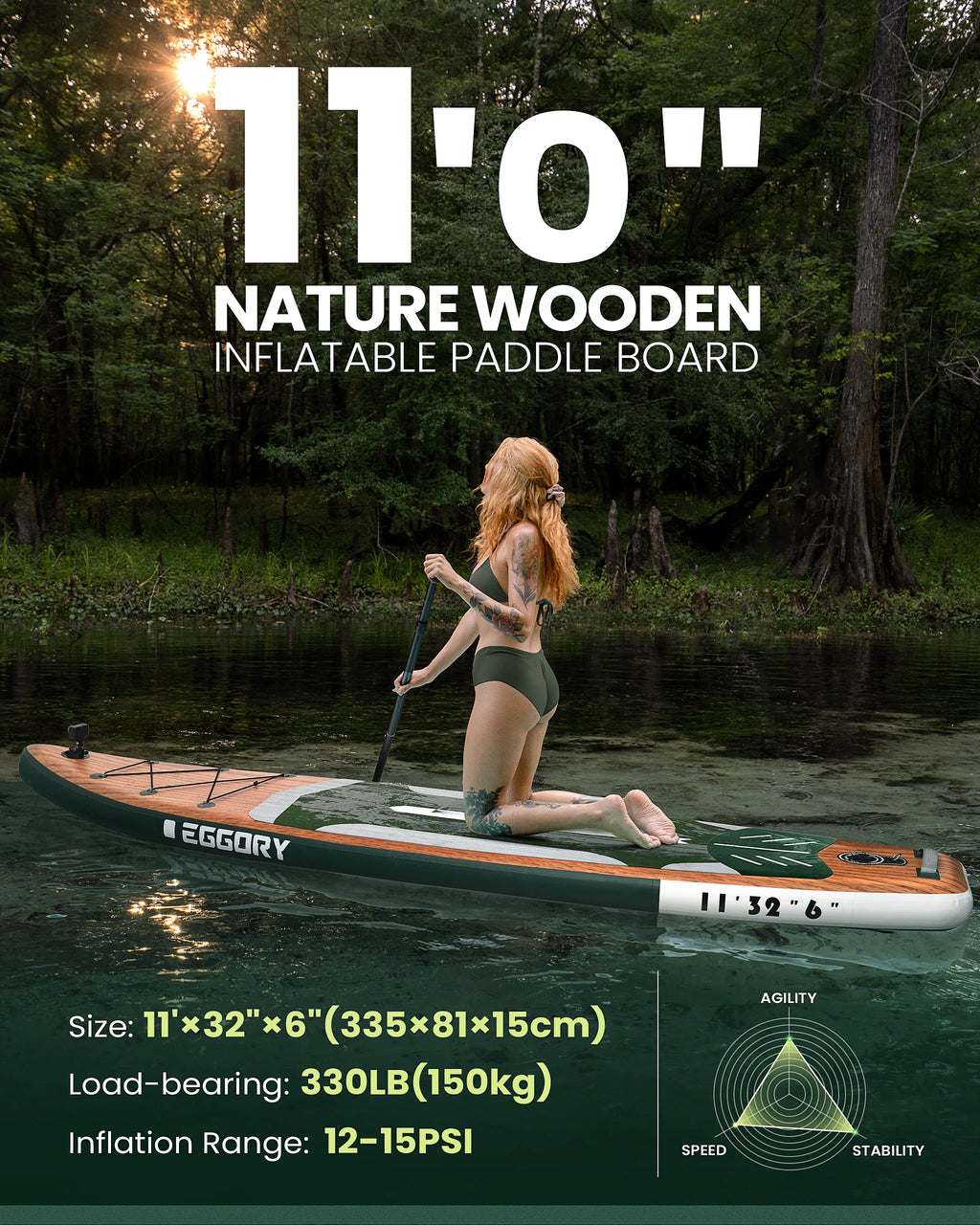 Inflatable Stand Up Paddle Board (11FT)
