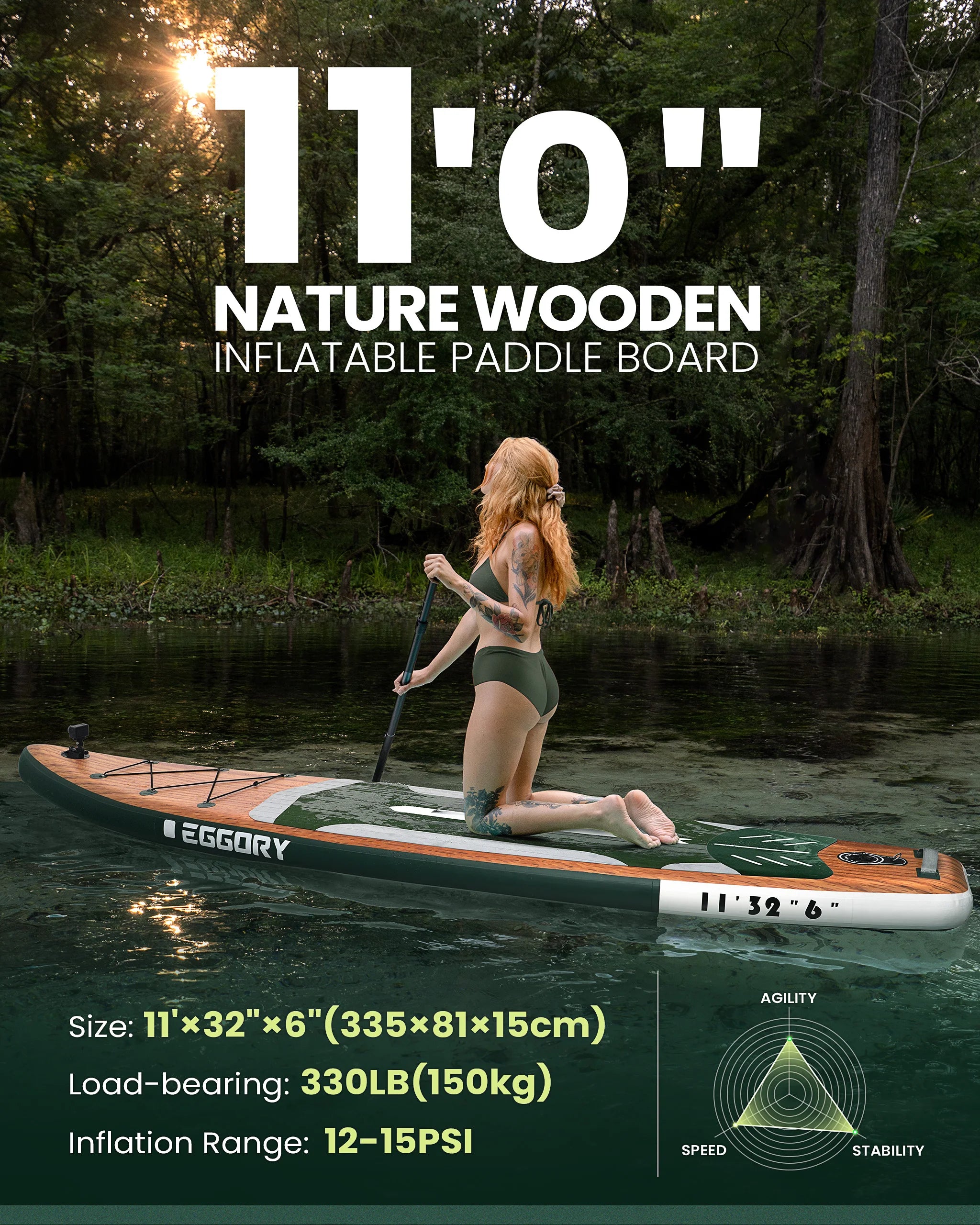 Inflatable Stand Up Paddle Board (11FT)