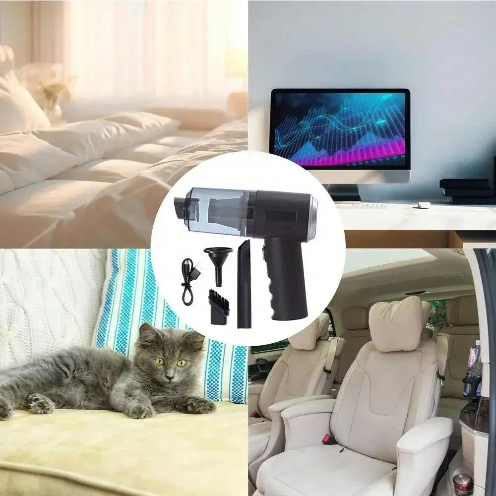 Mini PowerVac Pro – Wireless Vacuum Cleaner for Home & Car