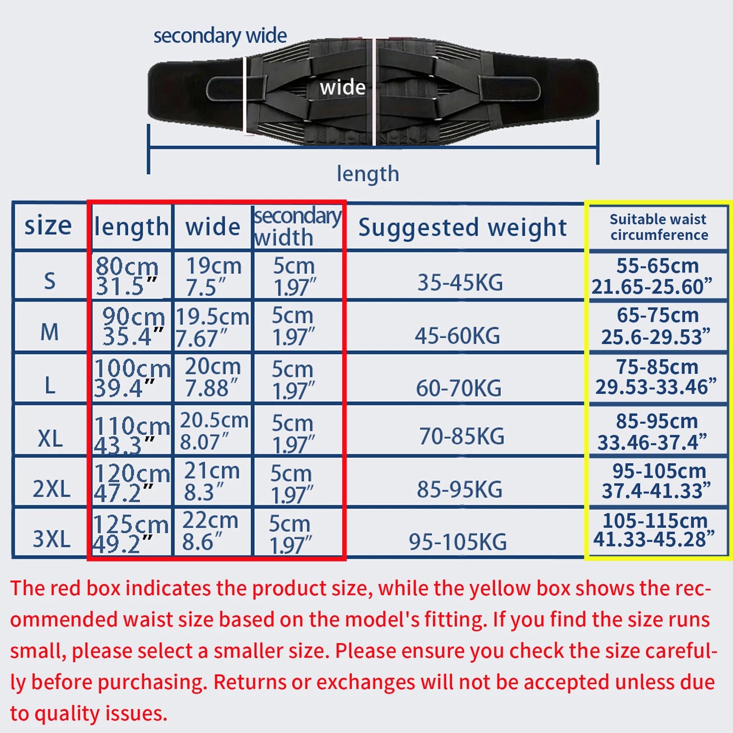 Back Support Belt