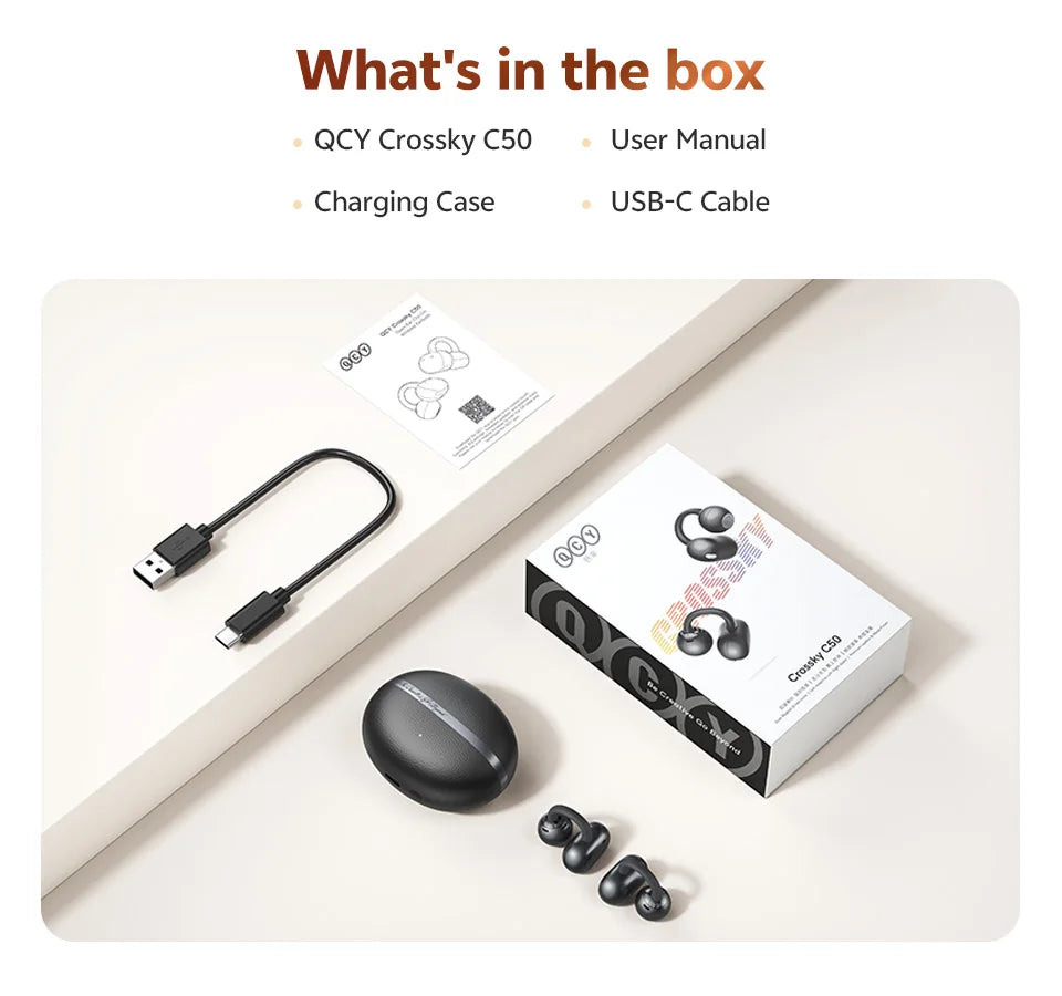 QCY Crossky C50 Open Ear Clip Earbuds