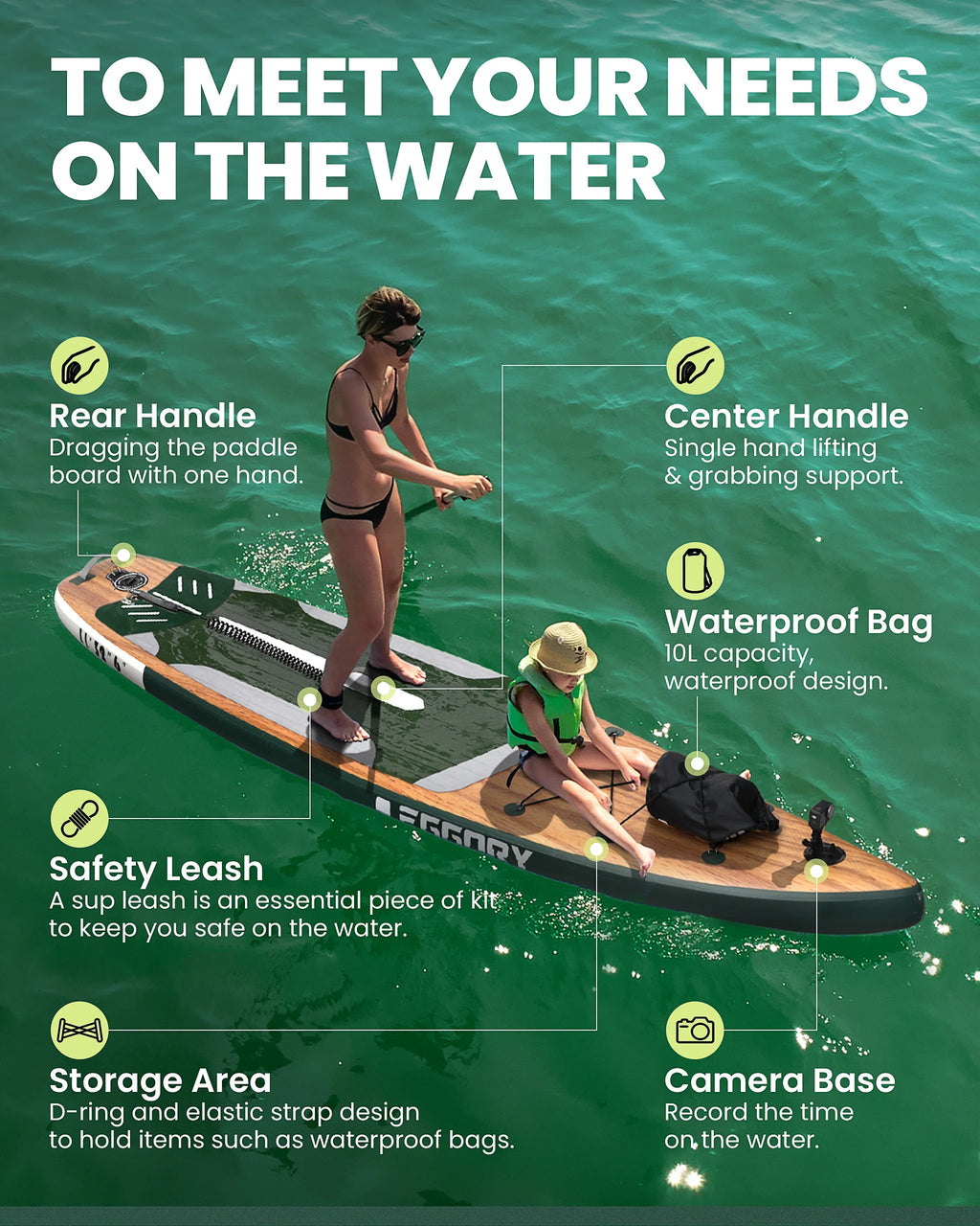 Inflatable Stand Up Paddle Board (11FT)