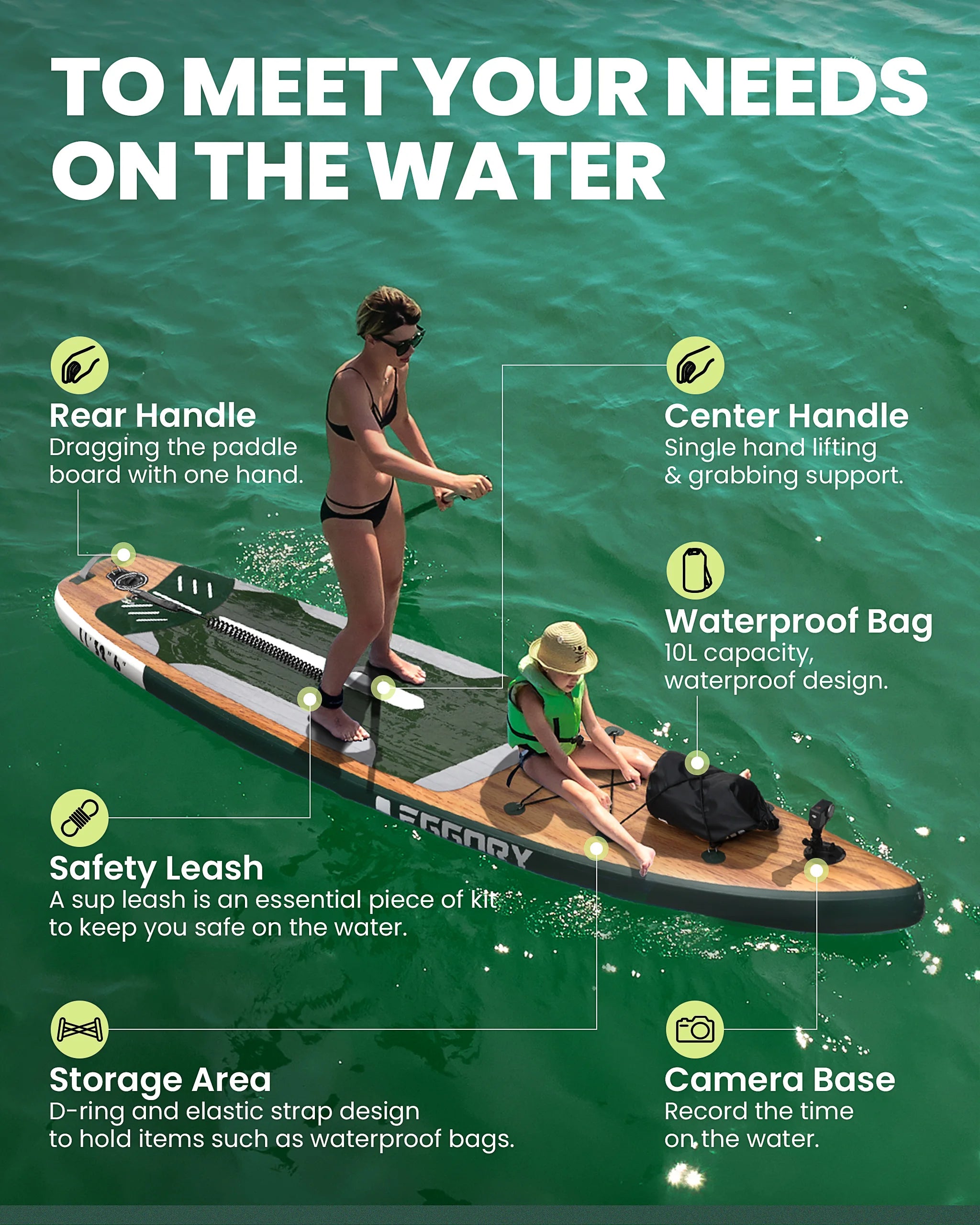 Inflatable Stand Up Paddle Board (11FT)